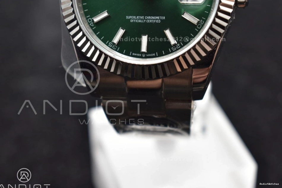DateJust 648 DIWF Oyster Sundust Steel 1:1 Dial Best Green 126334 Bracelet Edition 41 TravelReady 904L on SA 0122